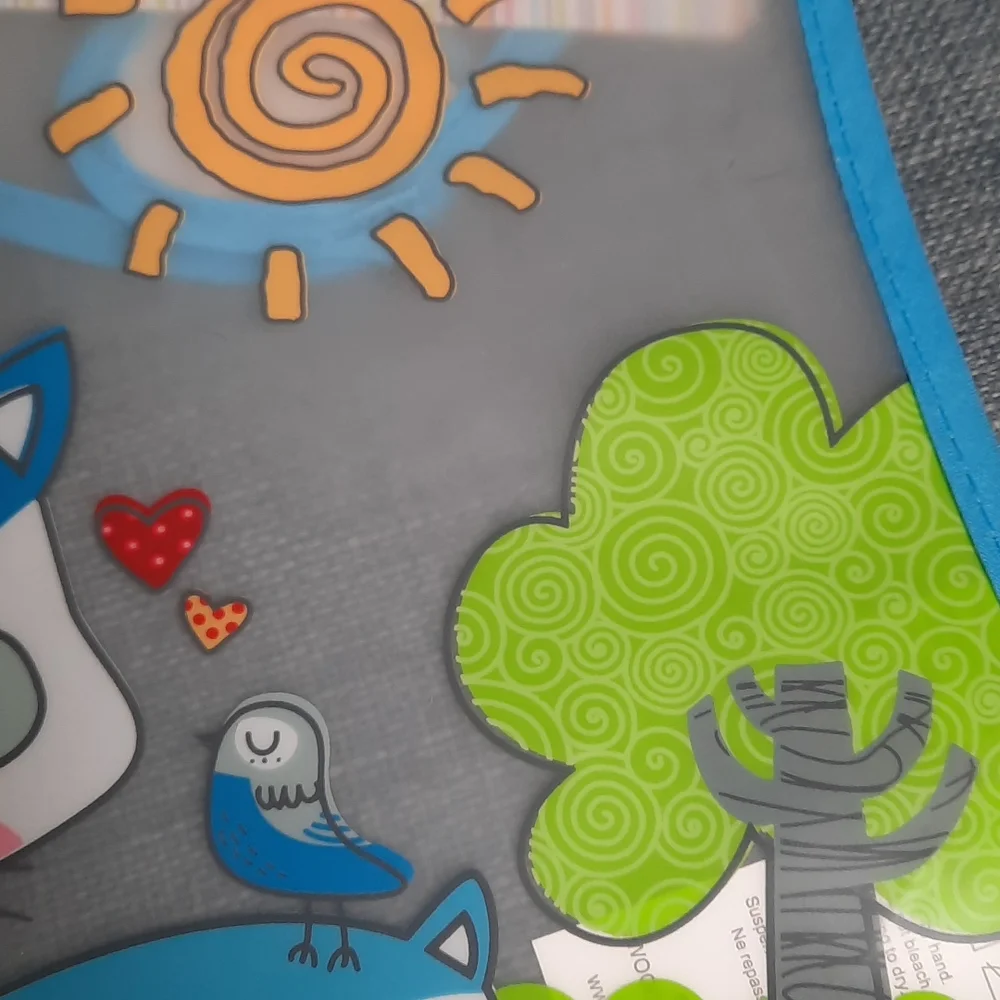Baby Bibs Fox Bird Trees Reusable Mushrooms Flowers Boy Butterfly Set Three NWT